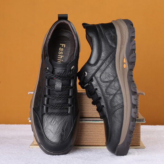 Botas de cuero para hombre con interior calido y suela resistente - Ian