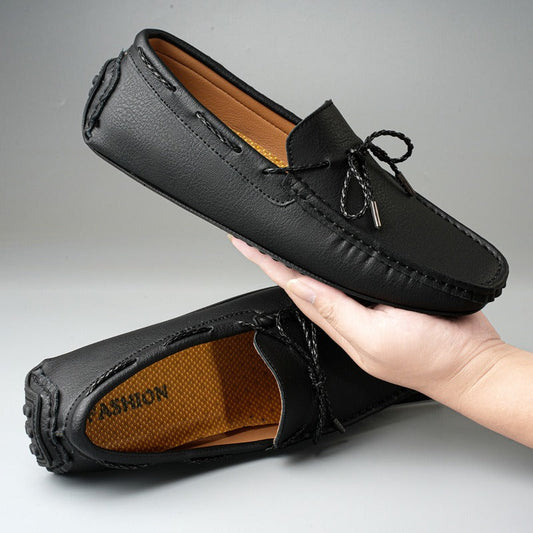 Mocasines hombre antideslizantes estilo casual con lazo - Esteban
