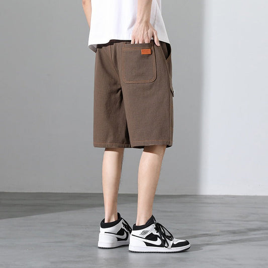 Pantalón corto para hombre costuras contrastantes estilo urbano - Mateo