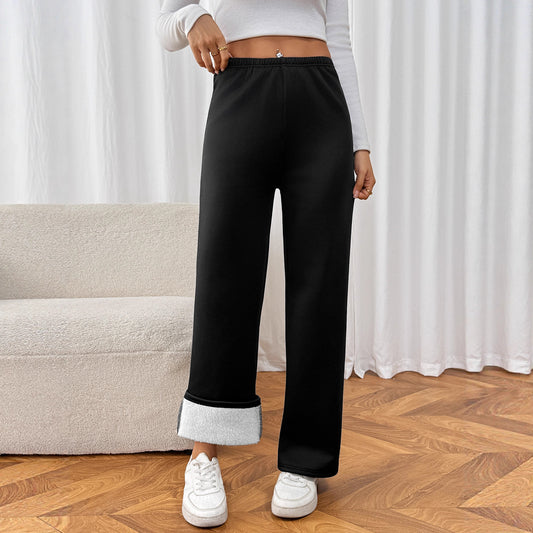 Pantalones para mujer efecto terciopelo cálido - Norelle
