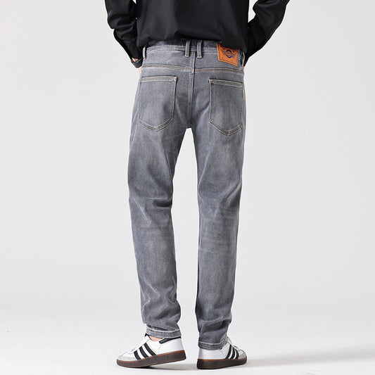 Pantalones vaqueros rectos de acabado gris - Torleif