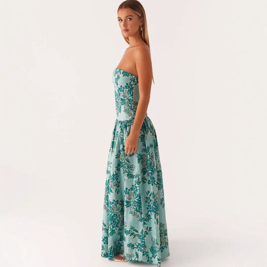 Vestido Largo Estampado Mujer - Selene