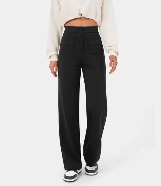 Pantalón para mujer con botonadura frontal - Elvren