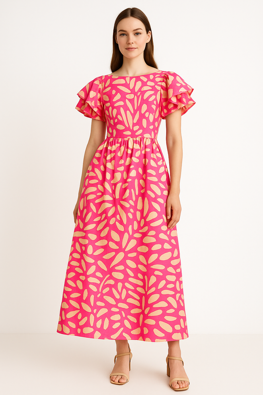 Vestido largo hombros descubiertos mujer - Adara