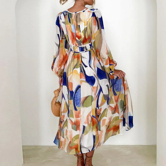Juliette - Maxivestido bohemio con escote en V