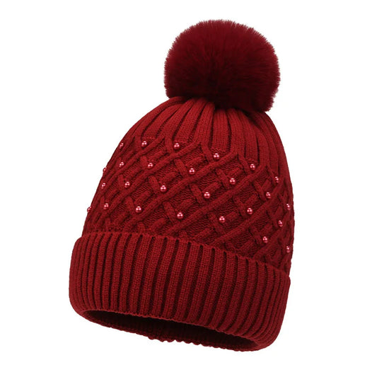 Gorro tejido para mujer con pompón - Kiremo