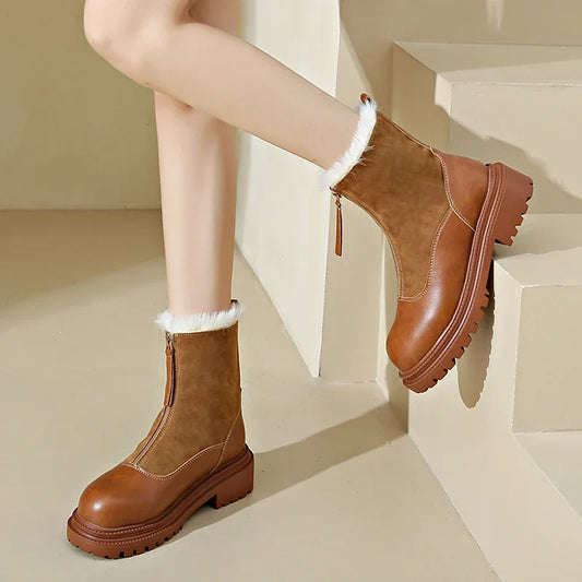 Botas de invierno para mujer estilo elegante- Naveen
