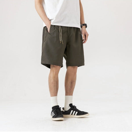 Pantalones cortos para hombre con diseño minimalista estilo recto casual - Damián