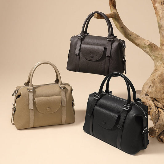 Bolso de mano para mujer de piel sintética diseño estructurado - Renata