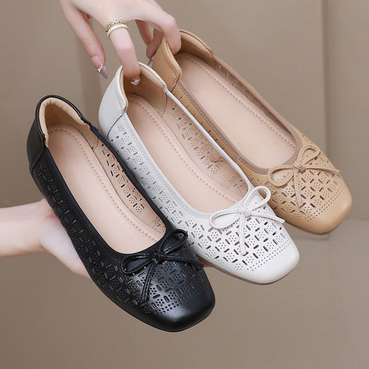 Zapatillas ortopédicas mujer transpirables moño corte láser - Ninel