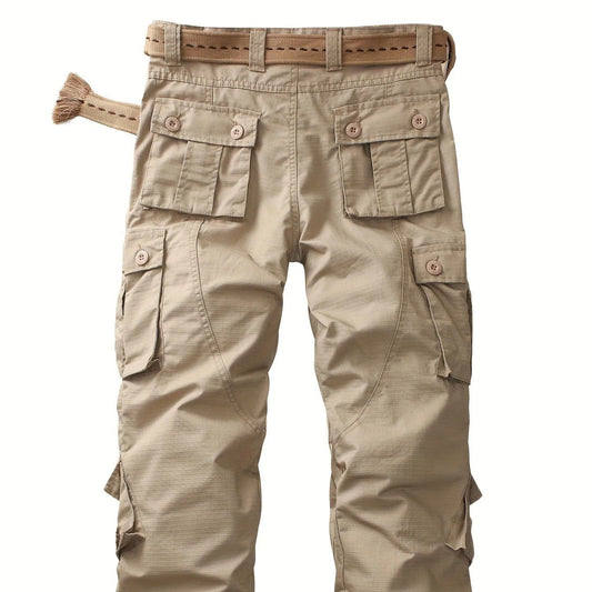 Pantalón cargo hombre algodón bolsillos múltiples - Kellan