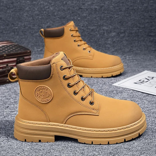 Botas altas para hombre de cuero sintético con suela gruesa estilo urbano - Elías