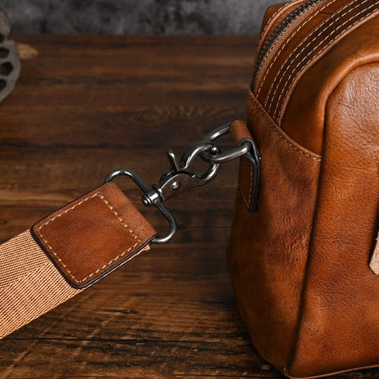 Bolso de mano hombre piel sintética diseño urbano compacto - Laurent