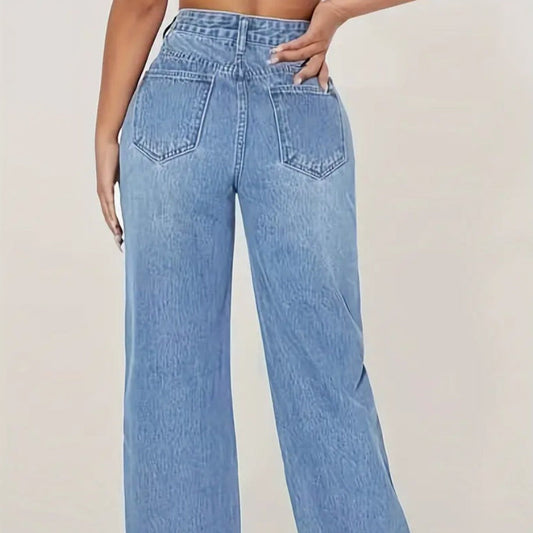 Jeans rectos rotos mujer – Mailyn