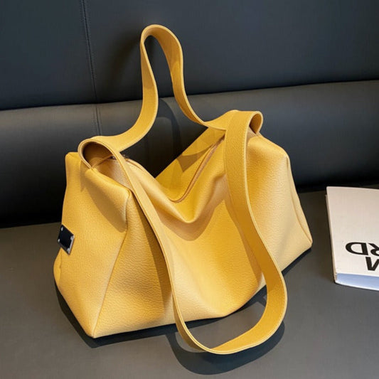 Bolso tote para mujer de piel sintética gran capacidad estilo casual - Andrea