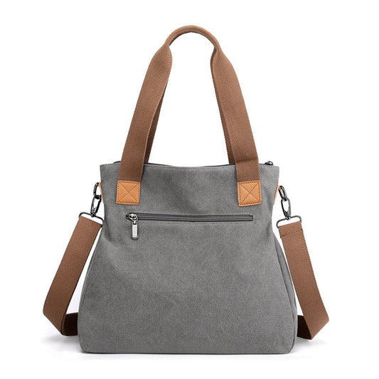 Bolso tote para mujer de lona resistente estilo casual con asas dobles - Marisol