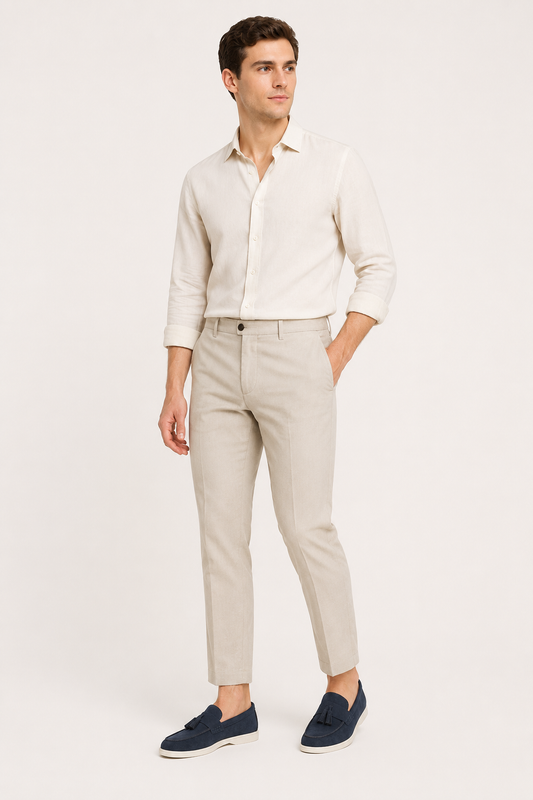 Mocasín casual de hombre con borlas y suela en contraste - Jannik