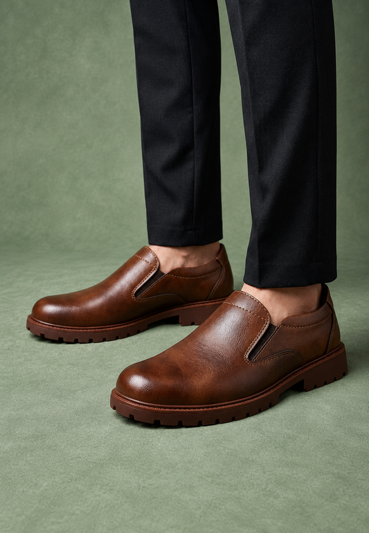 Mocasín hombre suela track elásticos laterales - Jorrit