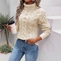 Jersey de punto cuello alto para mujer - Freja
