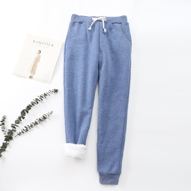 Pantalones para mujer efecto afelpado interior - Velya