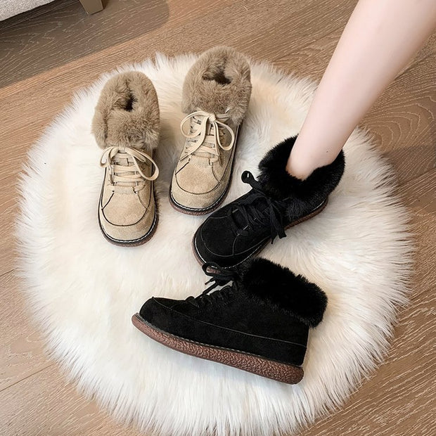 Botines de invierno para mujer con interior de pelo suave - Amelie