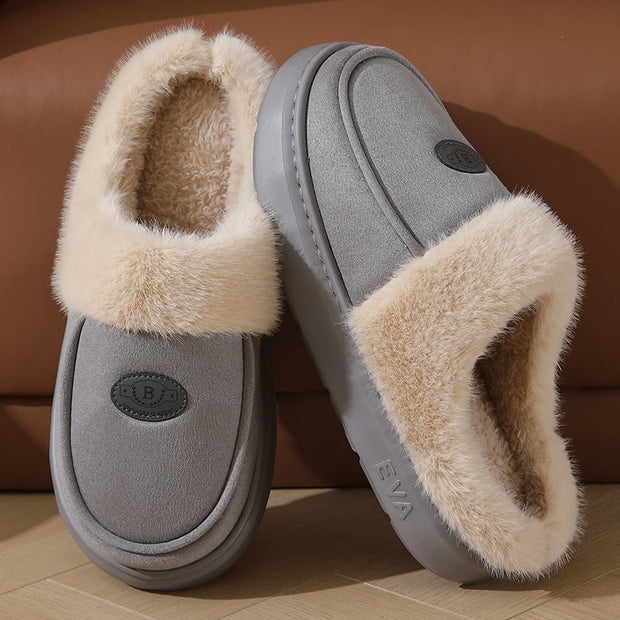 Pantuflas de hombre Cálido forro de piel Antideslizante - Lars