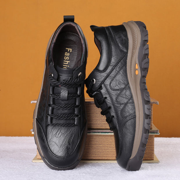 Botas de cuero para hombre con interior calido y suela resistente - Ian