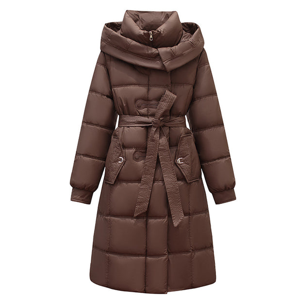 Abrigo acolchado para mujer estilo envolvente - Nalah