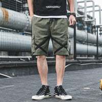 Pantalones cortos para hombre de algodón con diseño cargo urbano - Damián