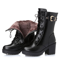 Zoaha - Botas Martin de piel