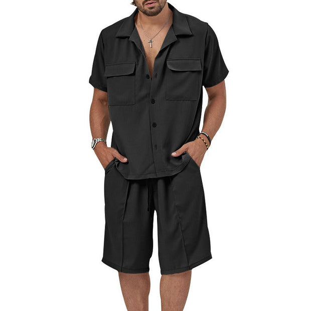 Conjunto casual para hombre de tela fluida estilo relajado - Fabián