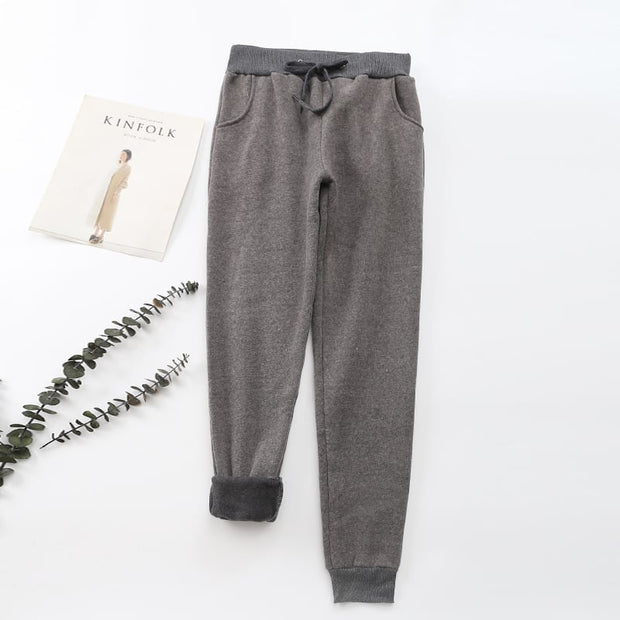 Pantalones para mujer efecto aterciopelado interior - Lureta