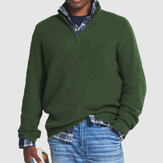 Jersey de cachemira para hombre con cremallera - Matteo