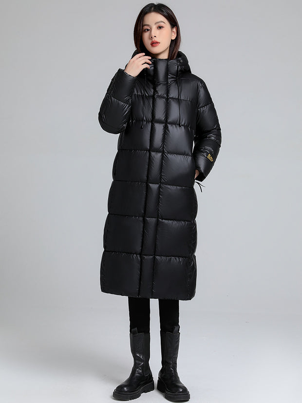 Chaqueta larga para mujer efecto acolchado - Eryndel