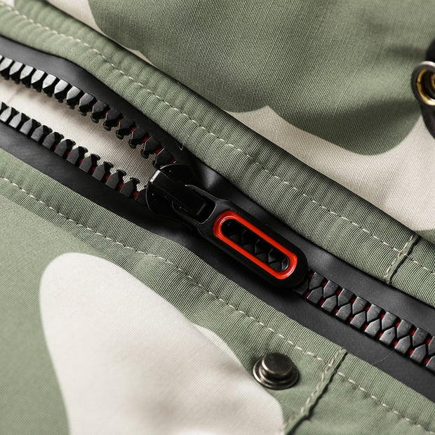 Parka acolchada para hombre con estampado de camouflaje - Leonard