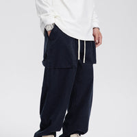 John - Pantalones casual de pana retro rectos para hombre