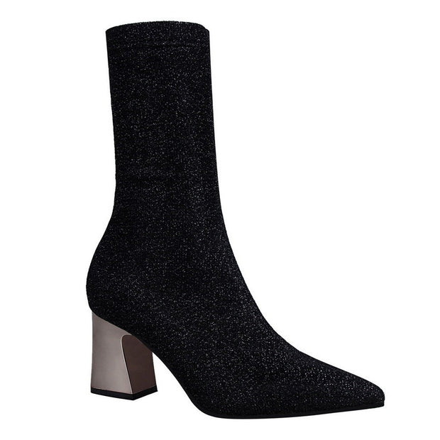 Hlakaja - Botas cortas de lentejuelas
