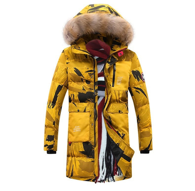 Parka acolchada para hombre con estampado de camouflaje - Leonard