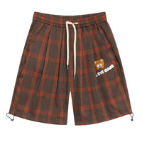 Bermuda hombre cuadros lana estilo oversize - Iván