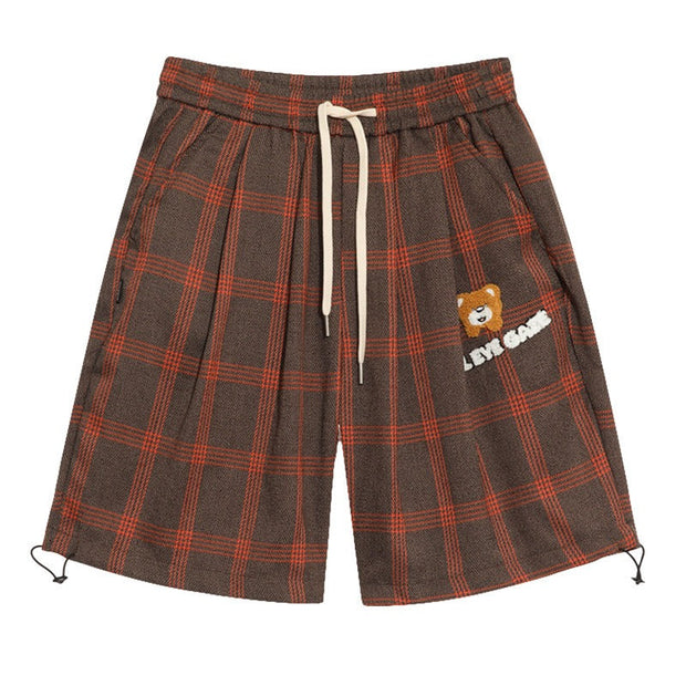 Bermuda hombre cuadros lana estilo oversize - Iván