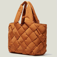 Bolso shopper acolchado de lona para mujer - Sara