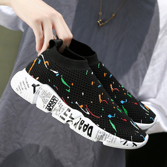 Zapatillas deportivas hombre tejido transpirable estilo urbano - Adrián