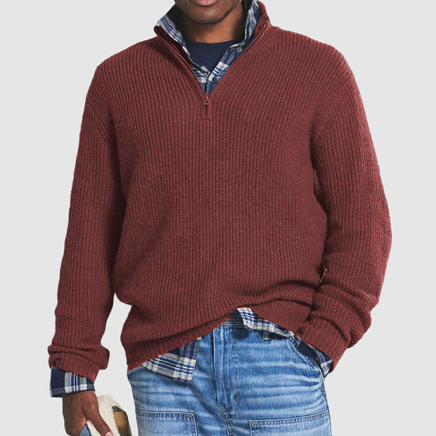 Jersey de cachemira para hombre con cremallera - Matteo