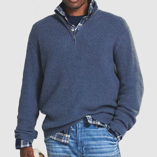 Jersey de cachemira para hombre con cremallera - Matteo