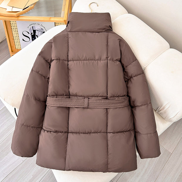 Abrigo tendencia de invierno para mujer con cinturon ajustable - Freja