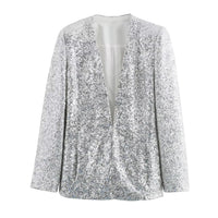 Blazer de lentejuelas para mujer - Arvein