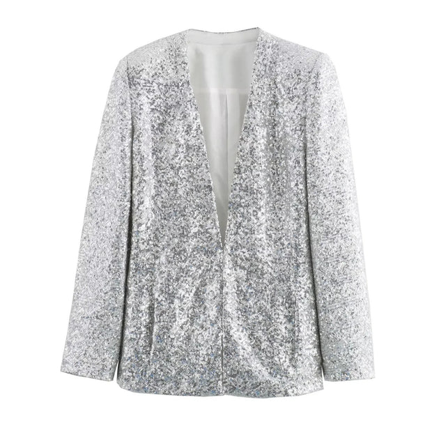 Blazer de lentejuelas para mujer - Arvein