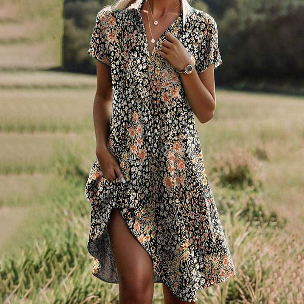 Marianne - vestido vintage con estampado floral