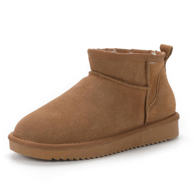 Botines de invierno para mujer en ante con forro interior - Sophia