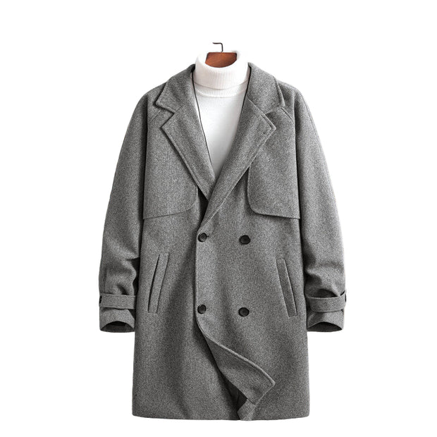 Abrigo largo de lana para hombre - Armand